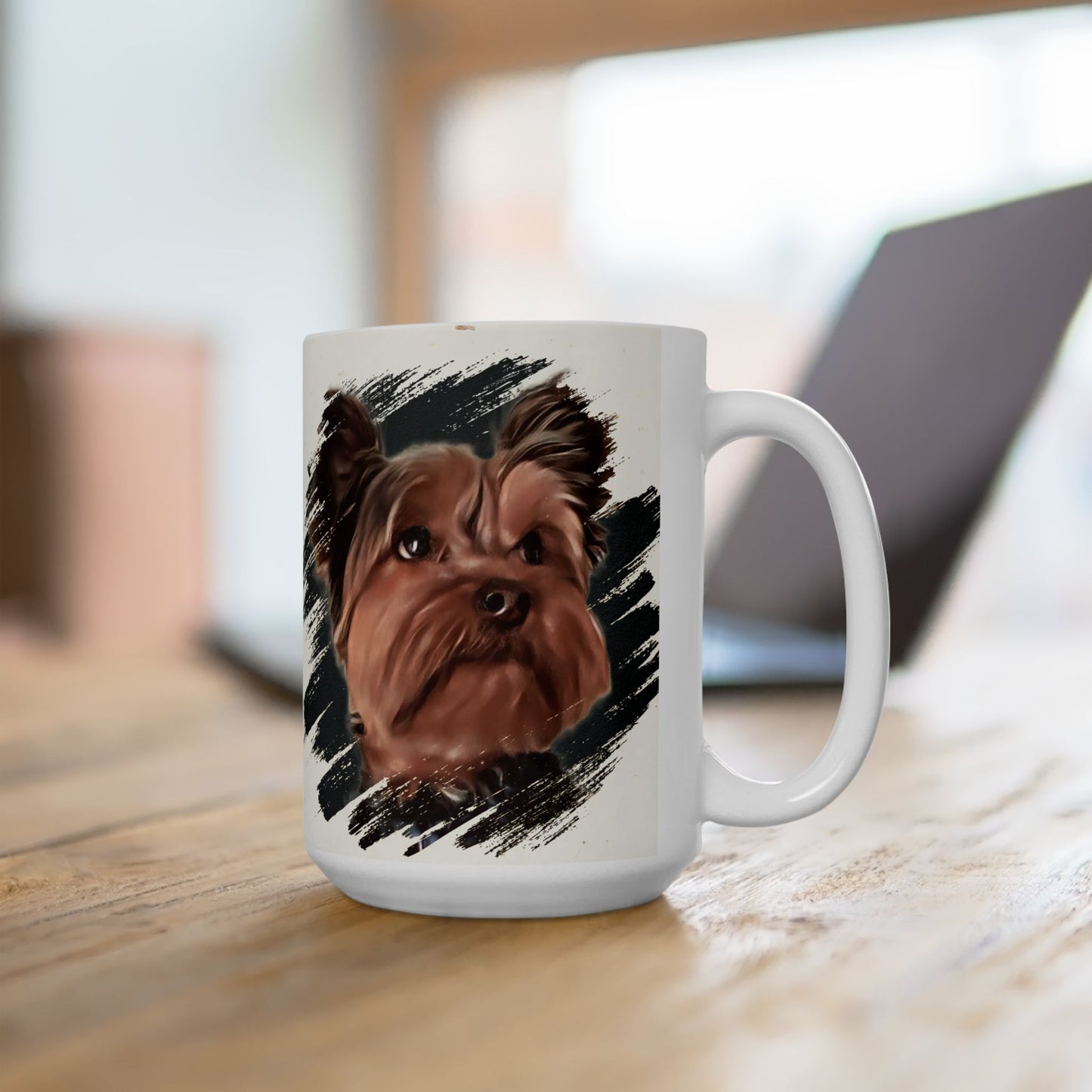 Artistic Dog Portrait Ceramic Mug - 11oz & 15oz