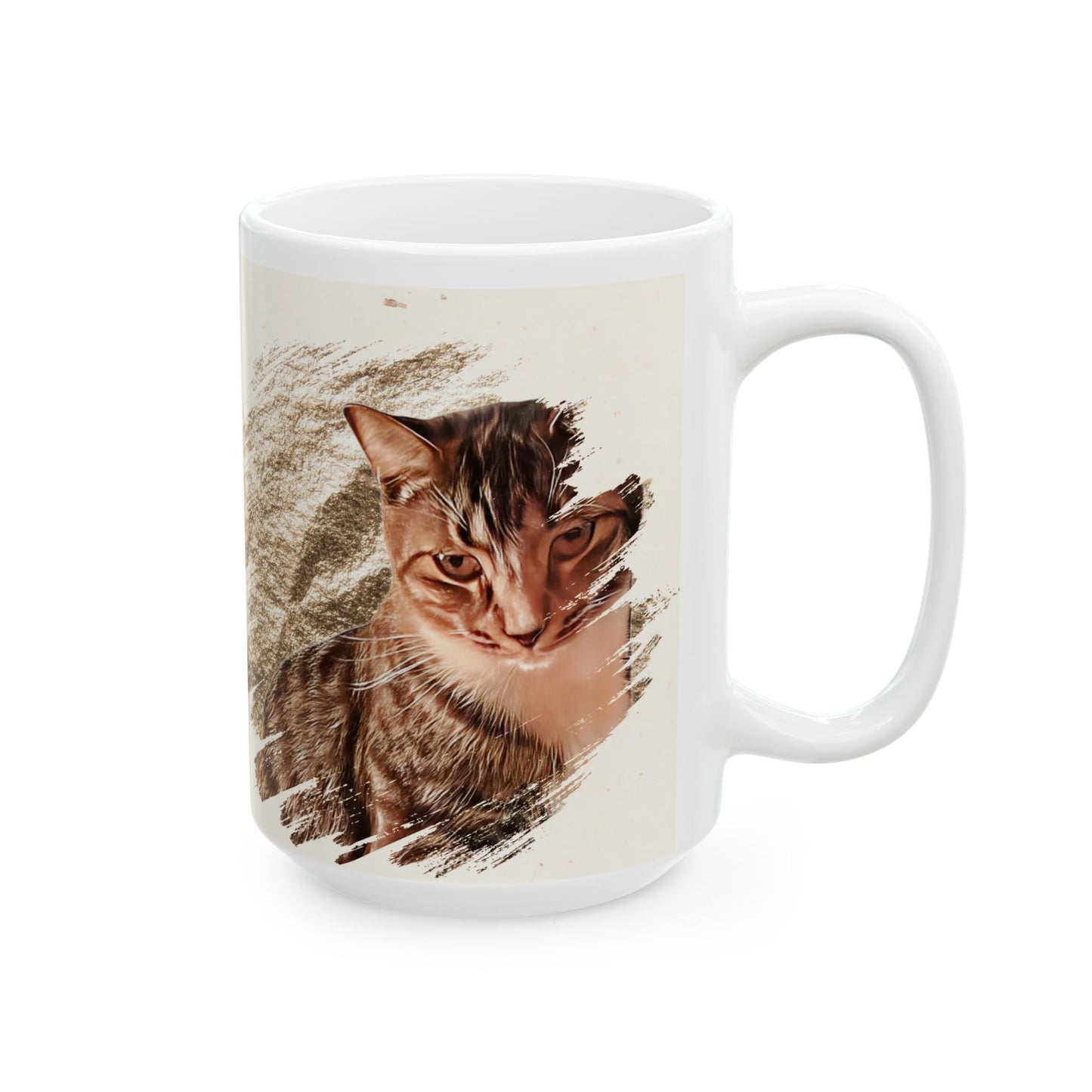 Whimsical Cat Lovers Ceramic Mug - Perfect Gift for Cat Owners, Pet Lovers, Coffee Lovers, Birthday, Personalized Drinkware