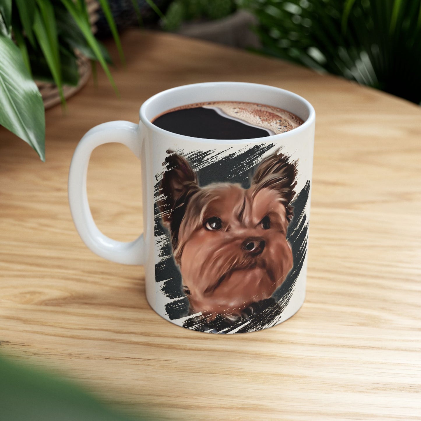 Artistic Dog Portrait Ceramic Mug - 11oz & 15oz