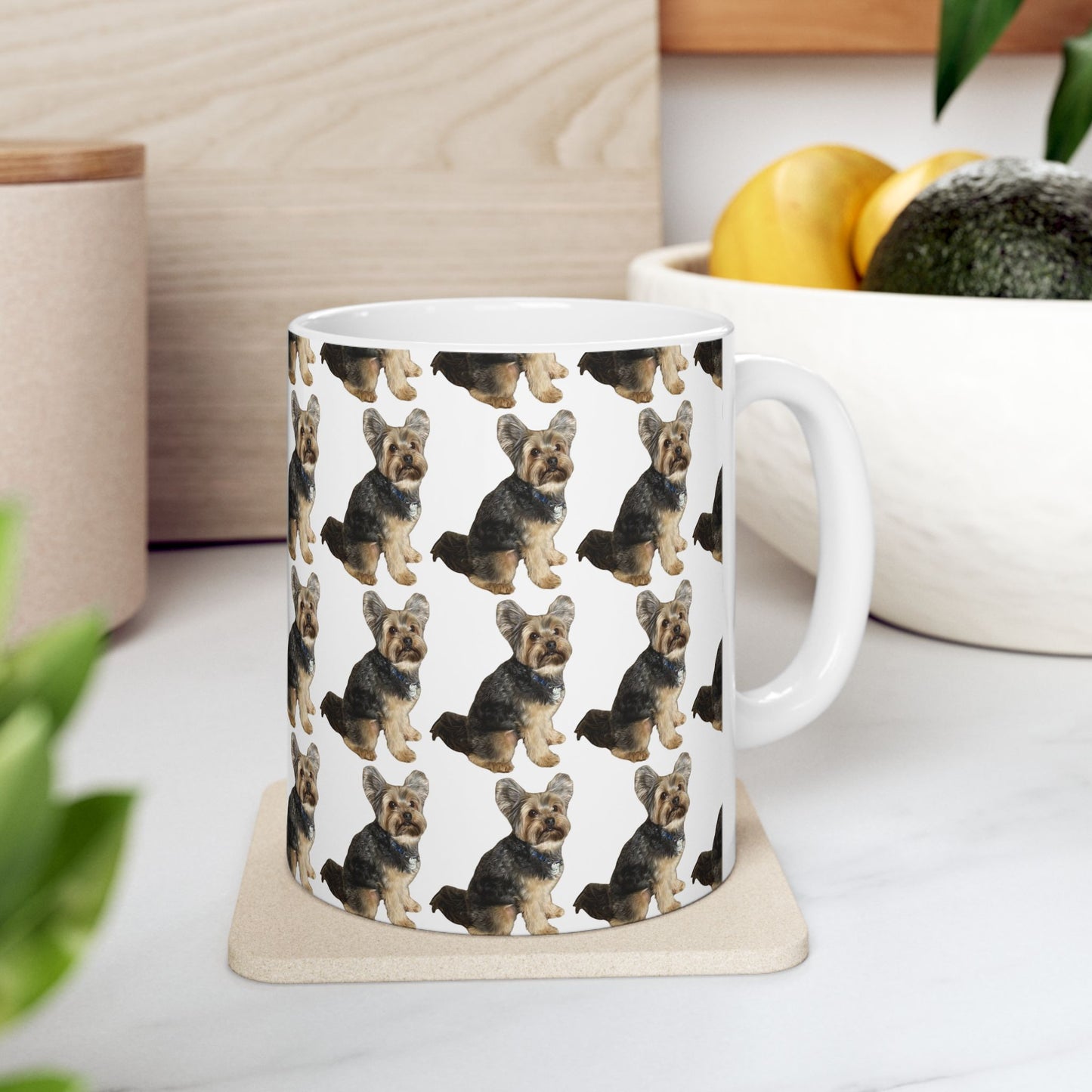 Cute Yorkshire Terrier Ceramic Mug - 11oz & 15oz