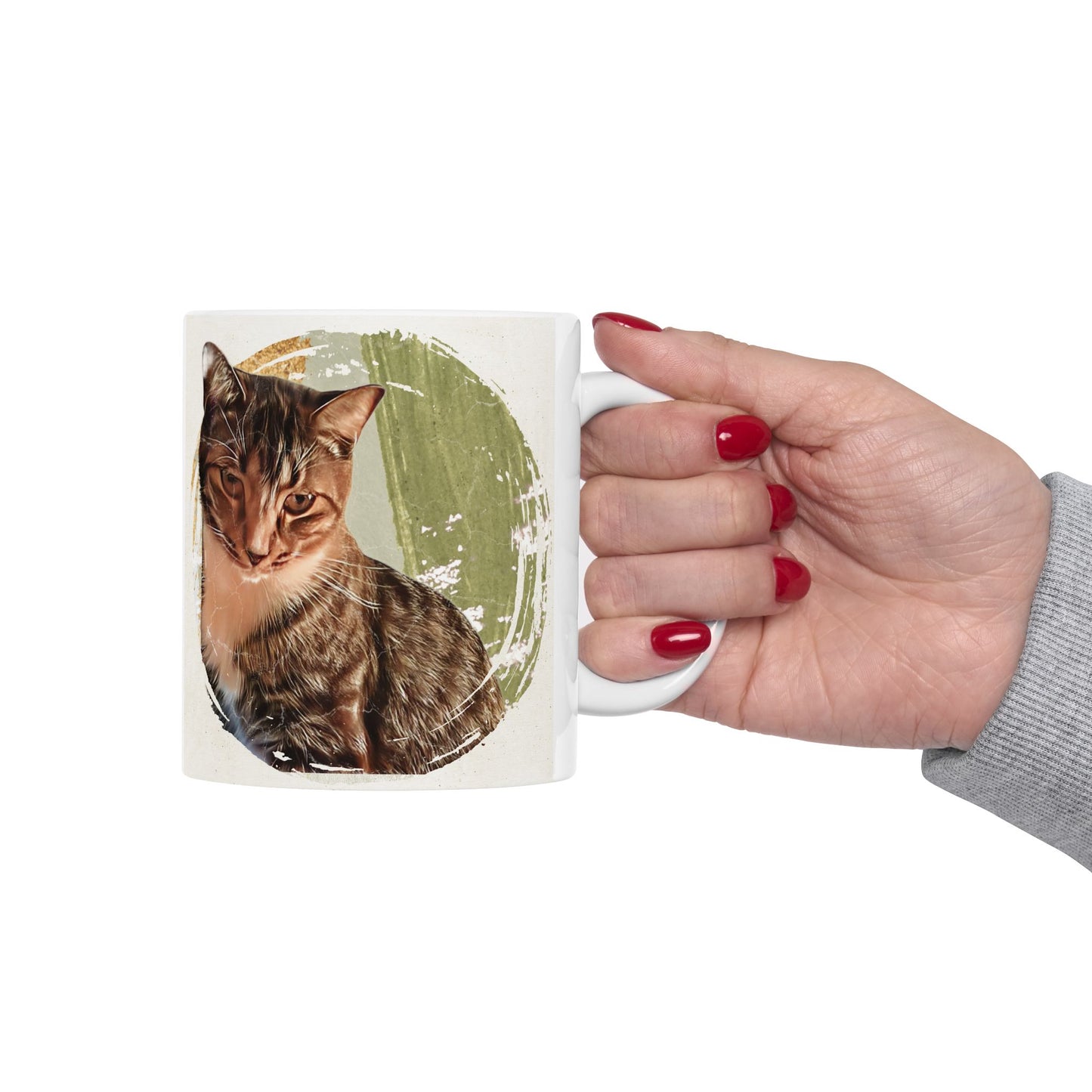 Vintage Cat Ceramic Mug - 11oz & 15oz, Perfect Gift for Cat Lovers