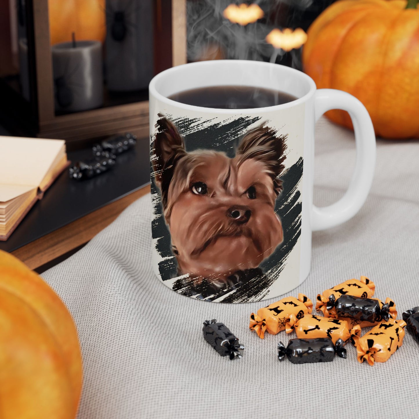 Artistic Dog Portrait Ceramic Mug - 11oz & 15oz