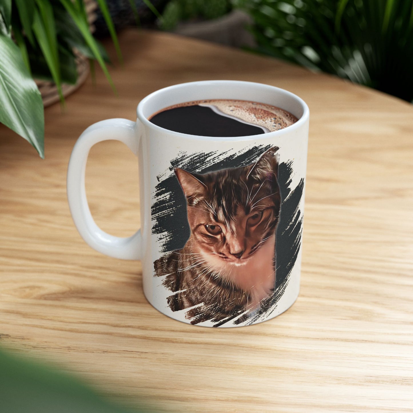 Mug - Adorable Cat, Mysterious and Cute Design, 11oz or 15oz