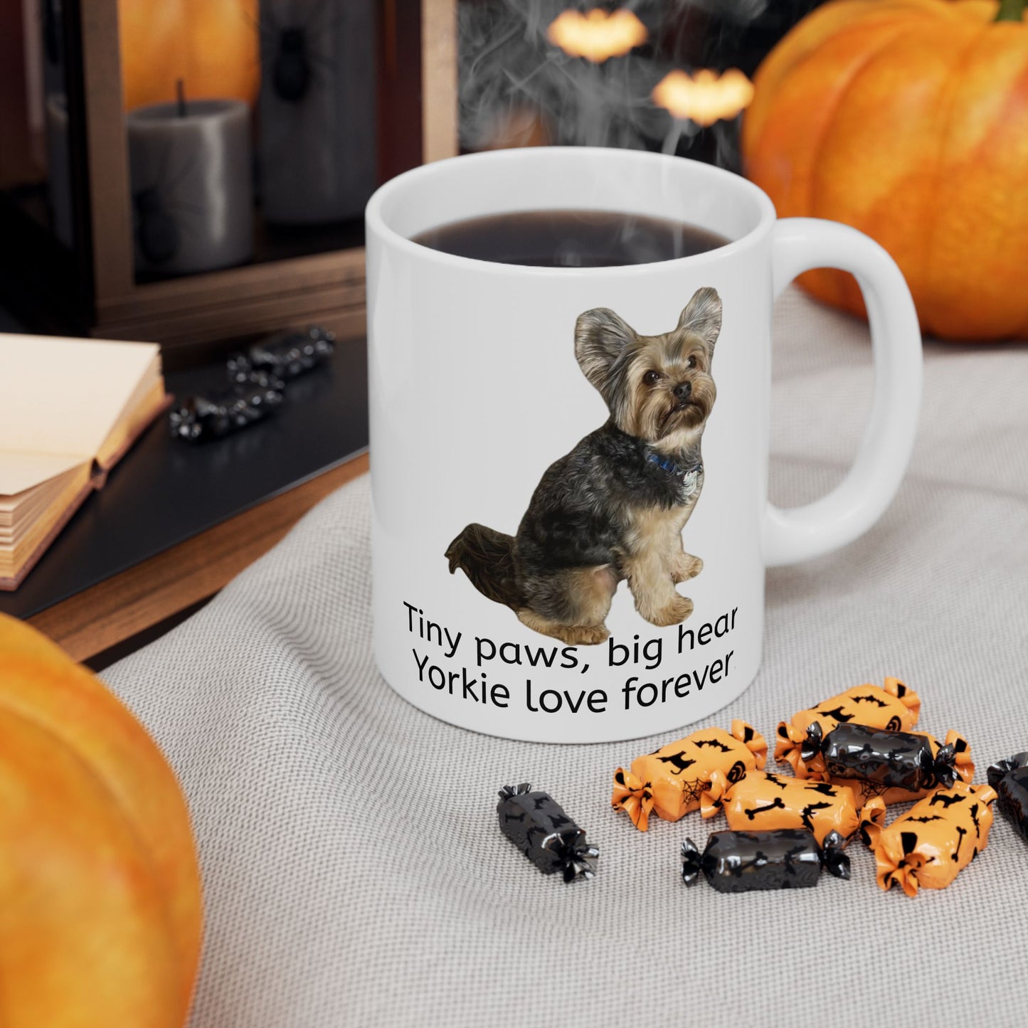 Personalized Dog Lover Mug - Big Hearts Forever! | Ceramic Coffee Cup for Pet Owners