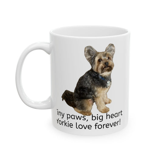 Personalized Dog Lover Mug - Big Hearts Forever! | Ceramic Coffee Cup for Pet Owners