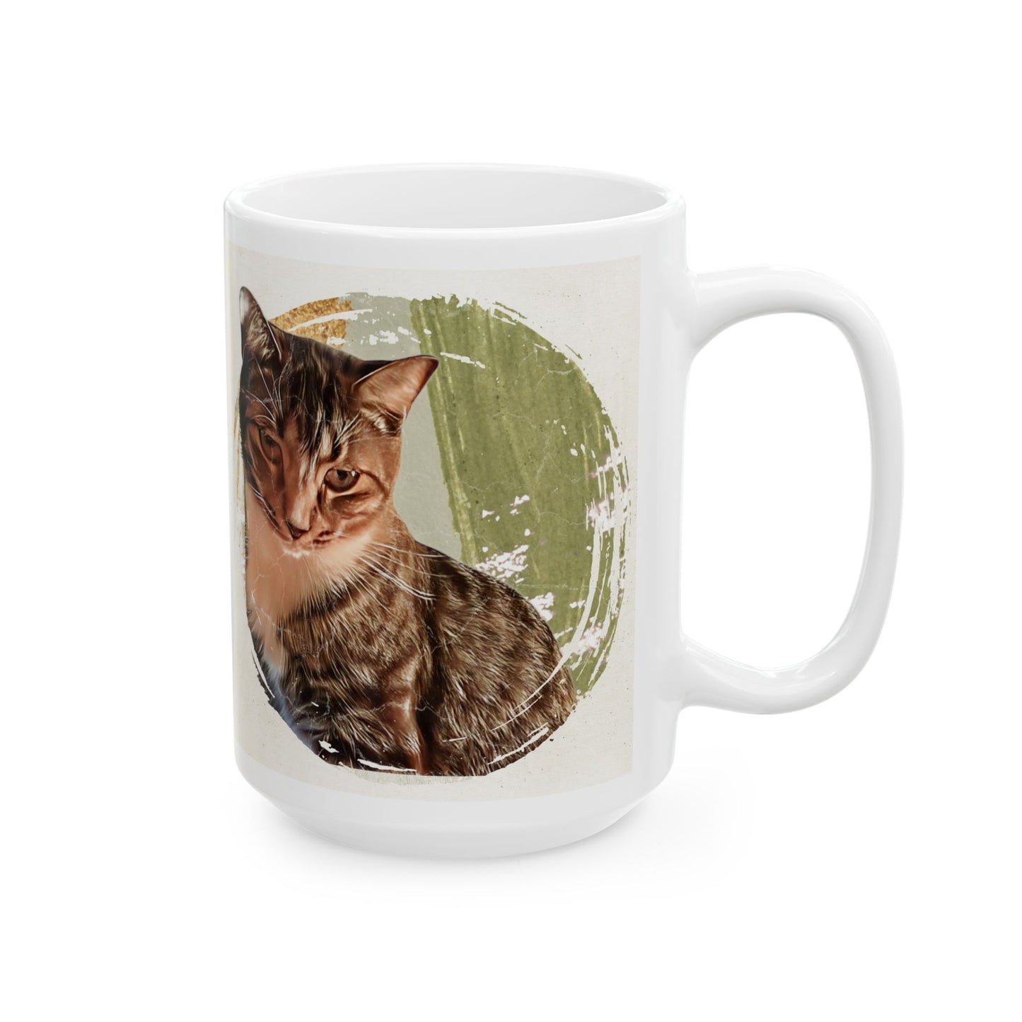 Vintage Cat Ceramic Mug - 11oz & 15oz, Perfect Gift for Cat Lovers