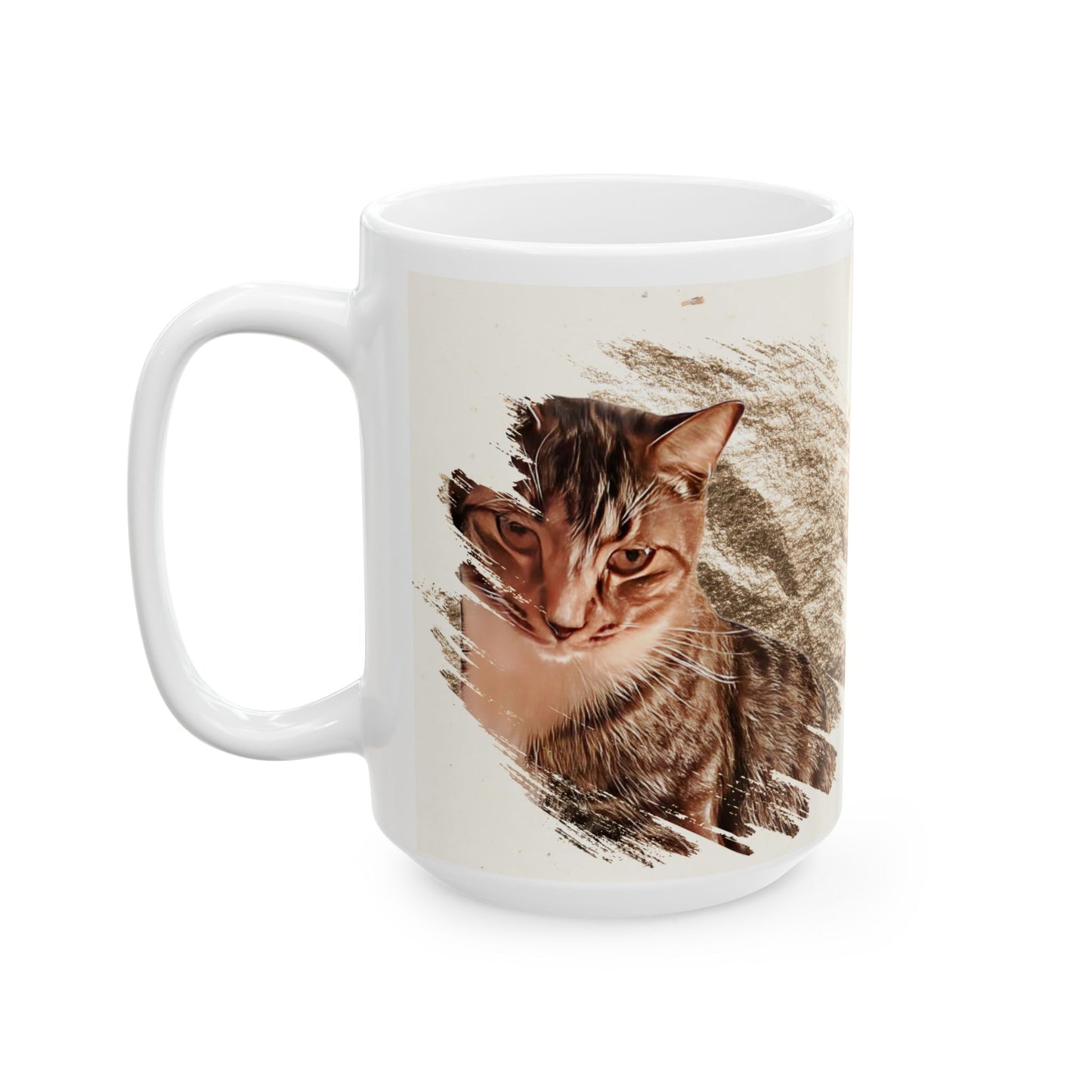 Whimsical Cat Lovers Ceramic Mug - Perfect Gift for Cat Owners, Pet Lovers, Coffee Lovers, Birthday, Personalized Drinkware