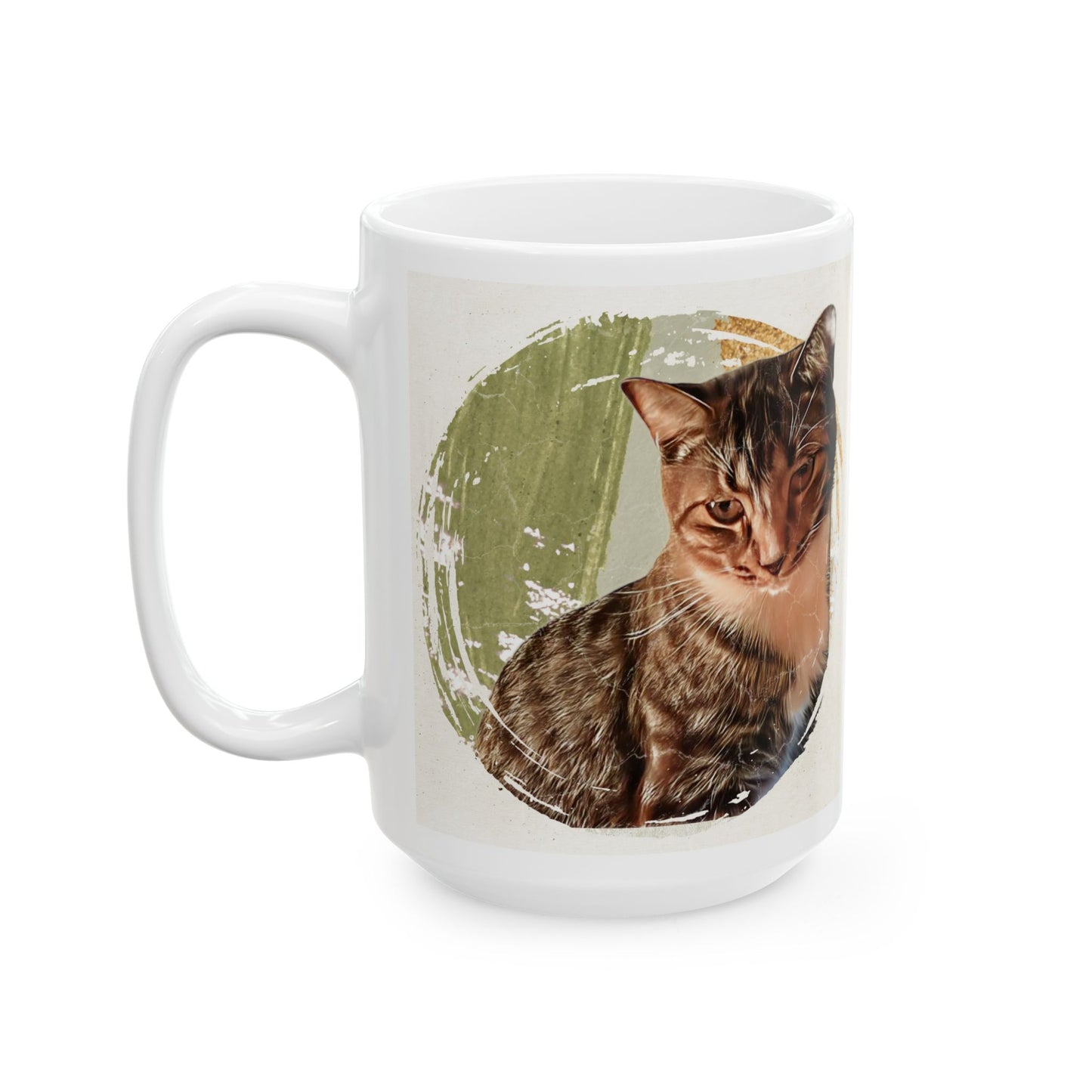Vintage Cat Ceramic Mug - 11oz & 15oz, Perfect Gift for Cat Lovers