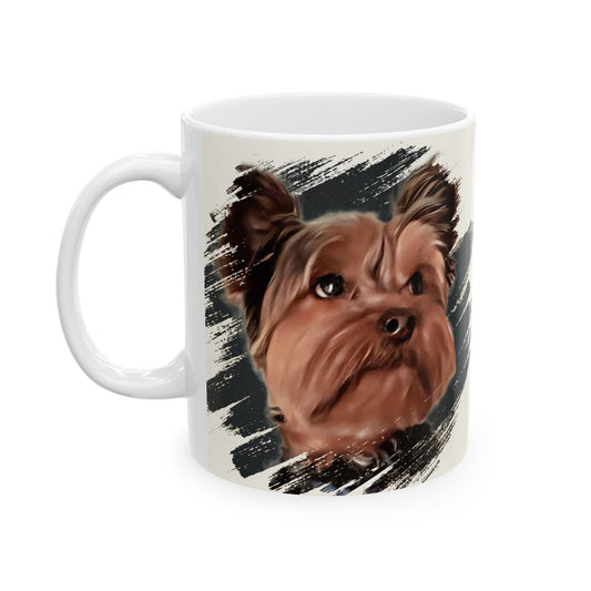 Artistic Dog Portrait Ceramic Mug - 11oz & 15oz