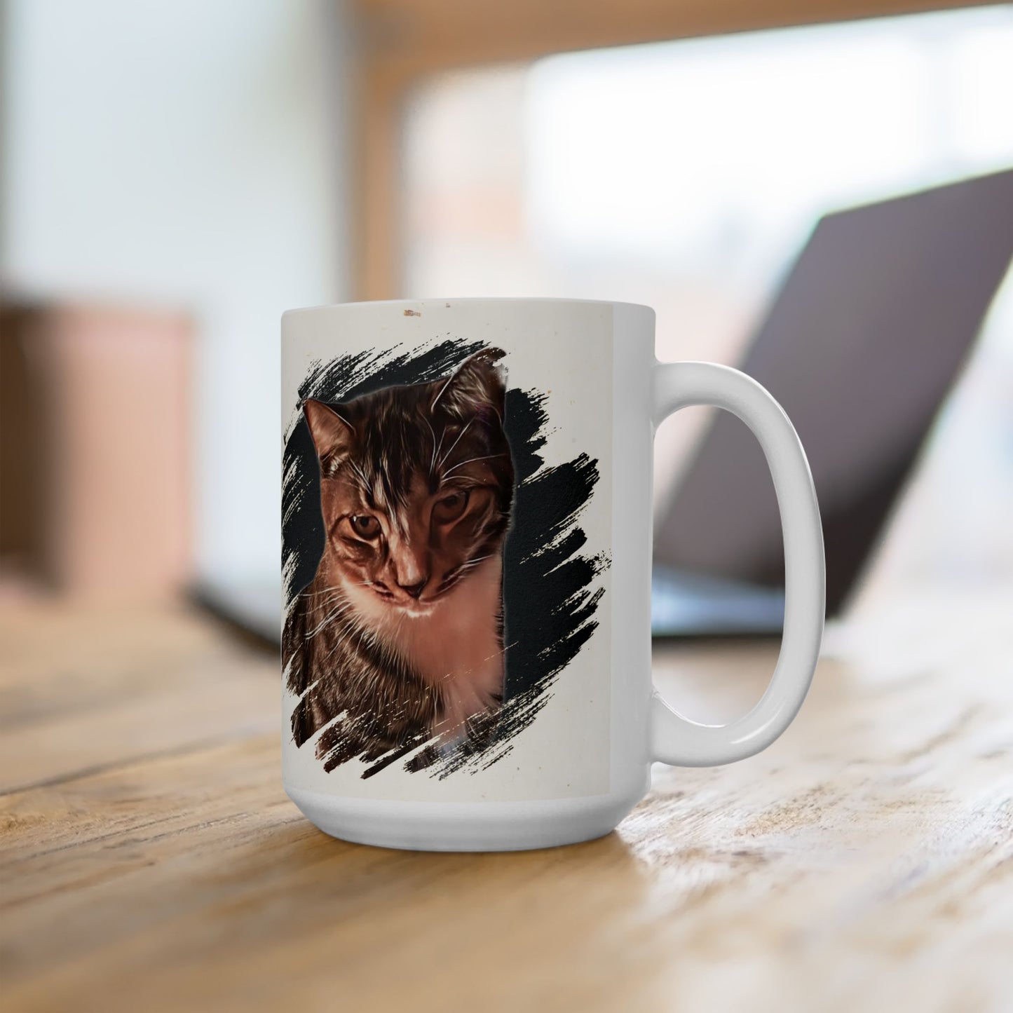 Mug - Adorable Cat, Mysterious and Cute Design, 11oz or 15oz