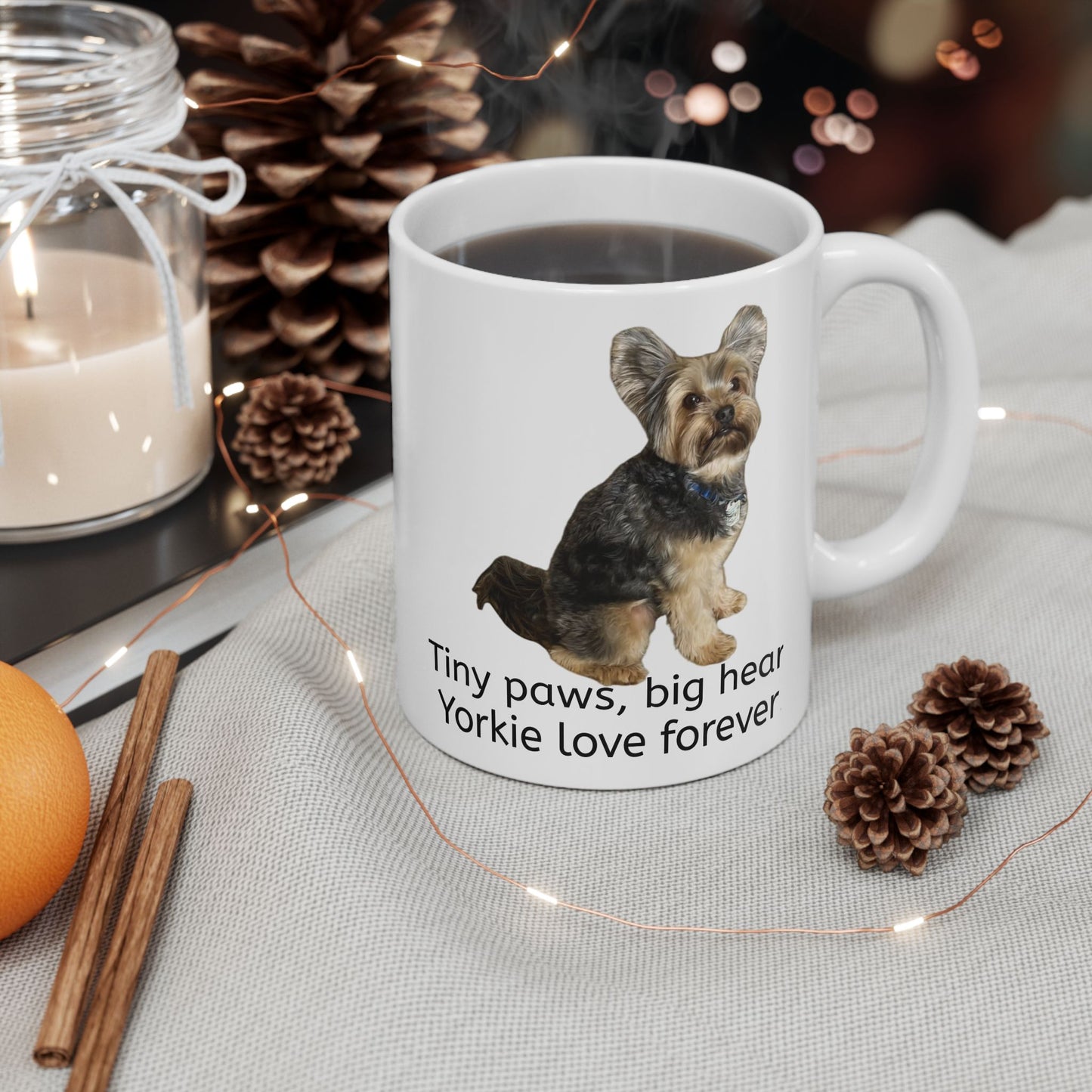 Personalized Dog Lover Mug - Big Hearts Forever! | Ceramic Coffee Cup for Pet Owners