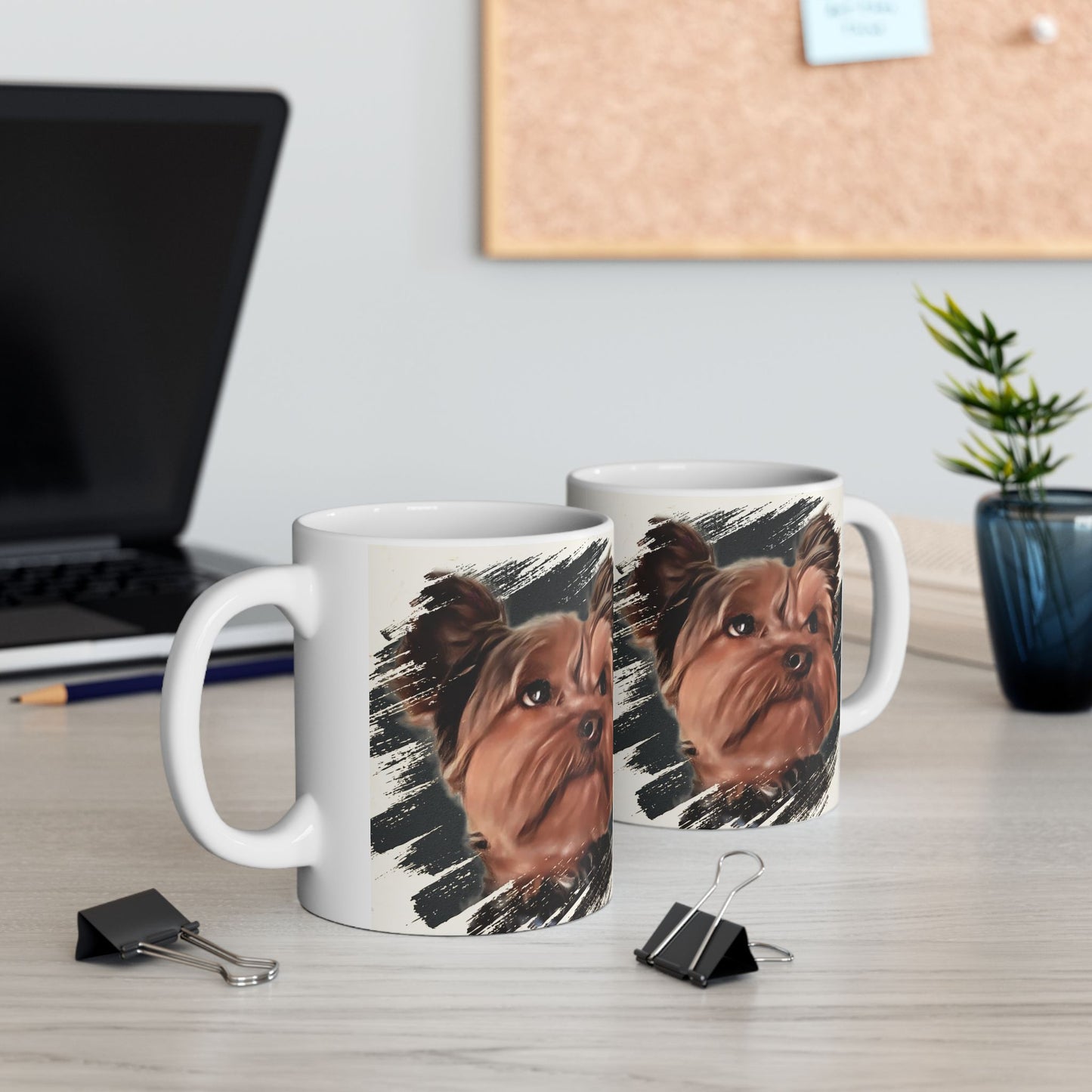 Artistic Dog Portrait Ceramic Mug - 11oz & 15oz