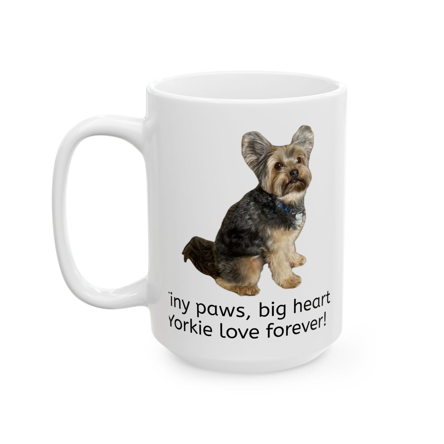 Personalized Dog Lover Mug - Big Hearts Forever! | Ceramic Coffee Cup for Pet Owners