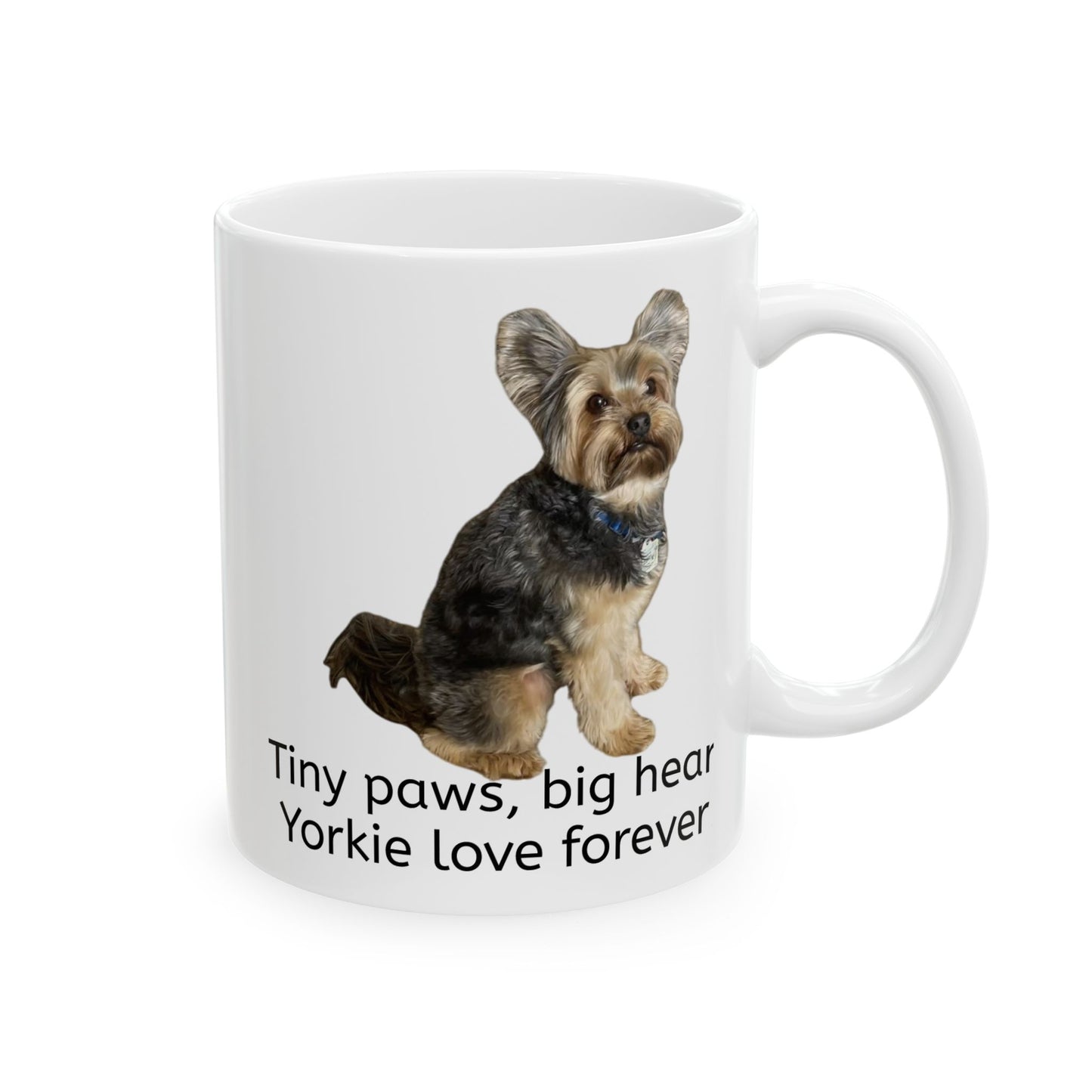 Personalized Dog Lover Mug - Big Hearts Forever! | Ceramic Coffee Cup for Pet Owners