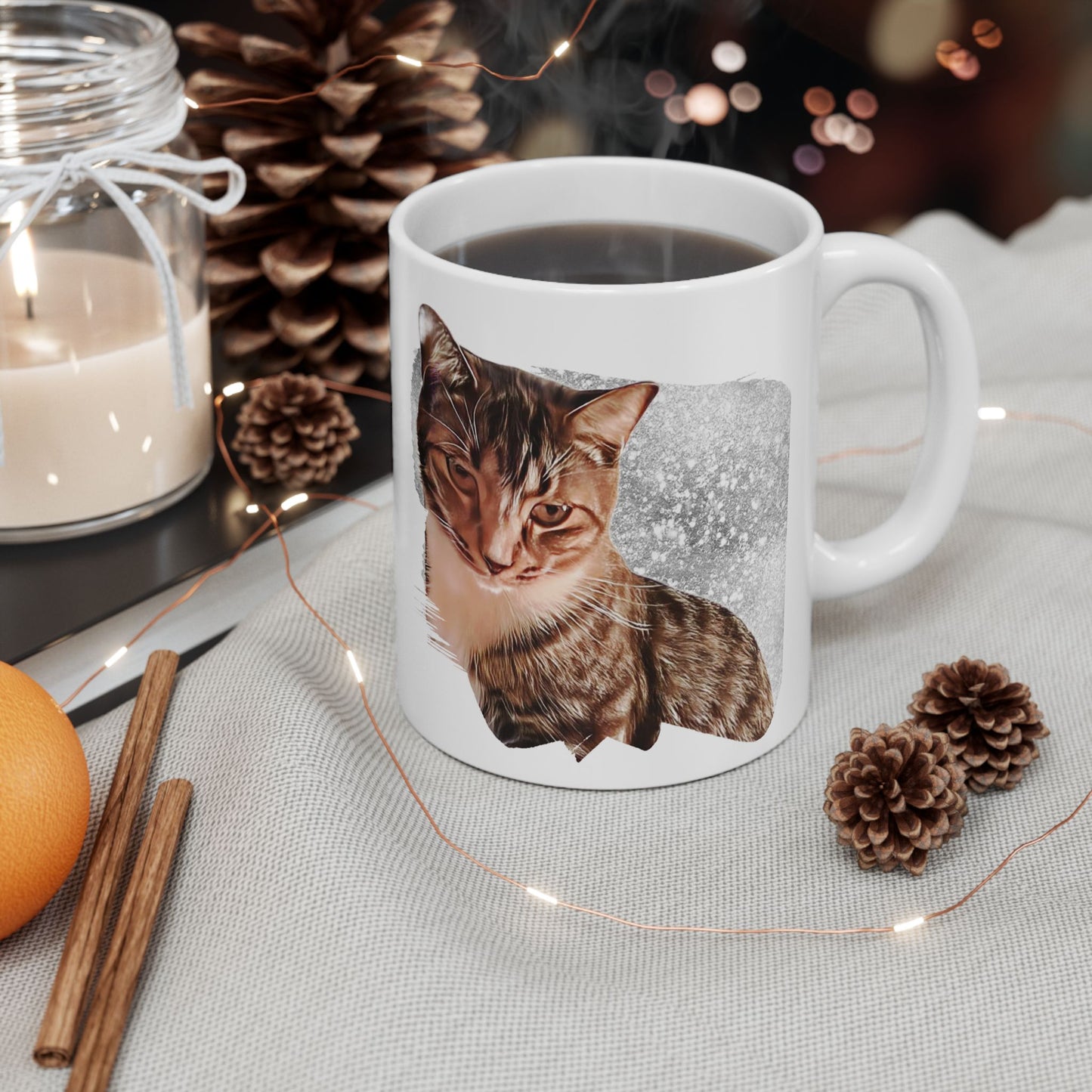 Cute Cat Ceramic Mug | Funny Animal Cup for Cat Lovers | Gift for Pet Owners | Cozy Coffee Tea Mug | Home and Office Decor